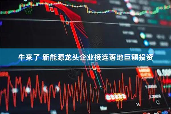 牛来了 新能源龙头企业接连落地巨额投资